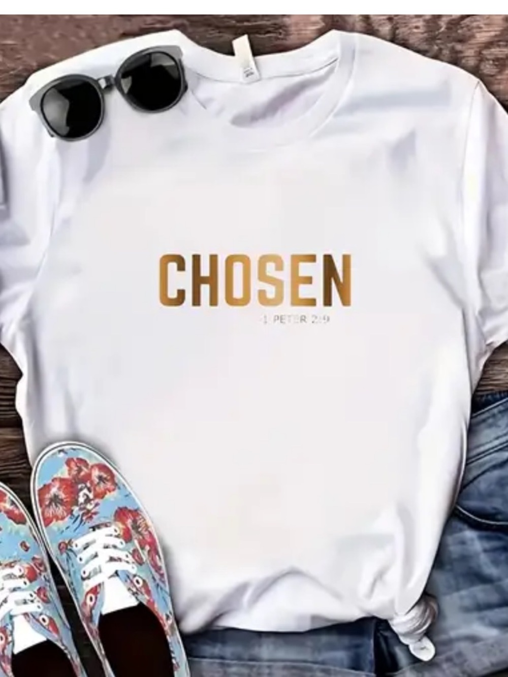 Temu Christian chosen T-shirt new Christian XL